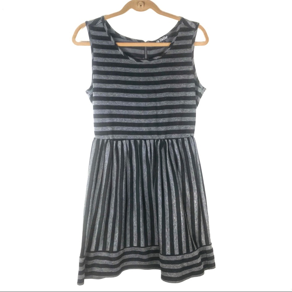 Grey and black summer dress